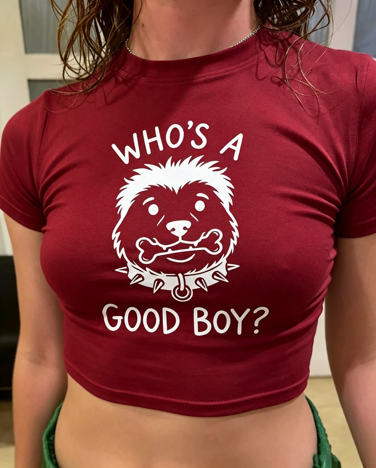 Who's A Good Boy Graphic Cotton Baby Tee