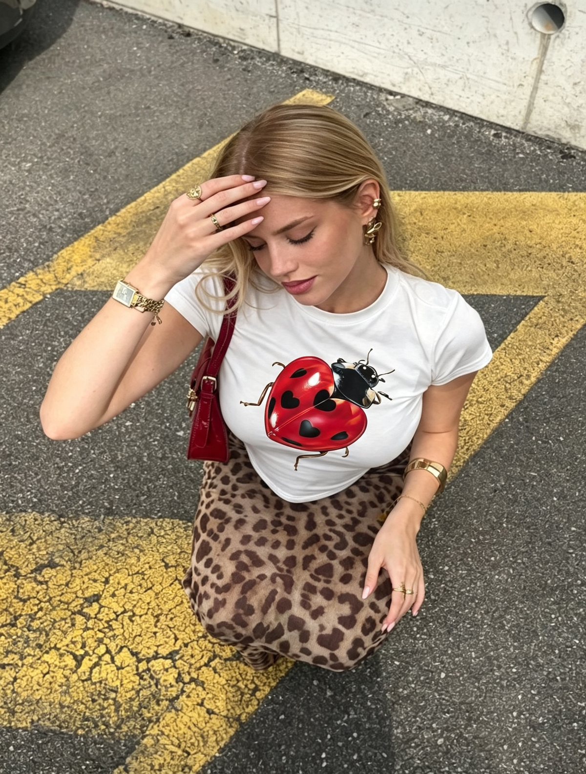 Ladybug Graphic Baby Cotton Tee