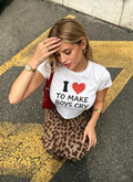 I Love To Make Boys Cry Graphic Cotton Baby Tee