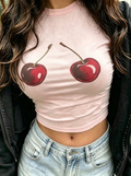 Cherry Graphic Cotton Baby Tee