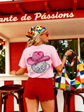 Disco Cowboy Hat Graphic T-Shirt