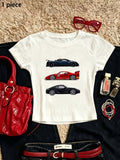 Classic Sports Car Graphic Cotton Baby Tee