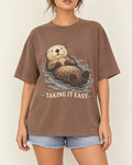 Brown Otter Shell Graphic Tee