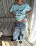 Mentally On A Beach Graphic Cotton Baby Tee