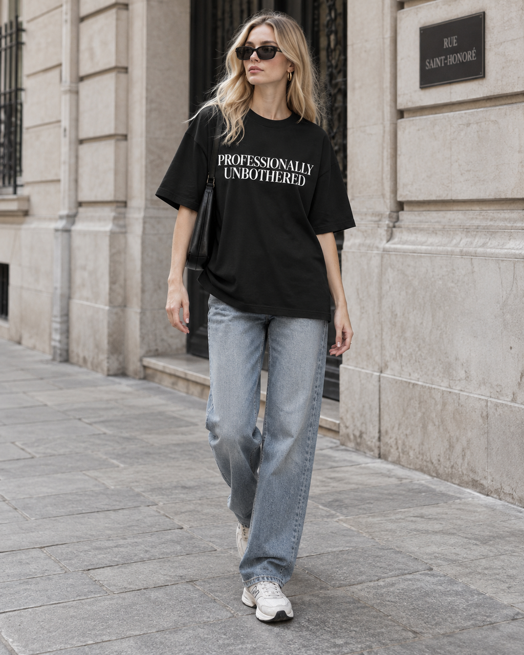 Professionally Unbothered Graphic Oversized Tee