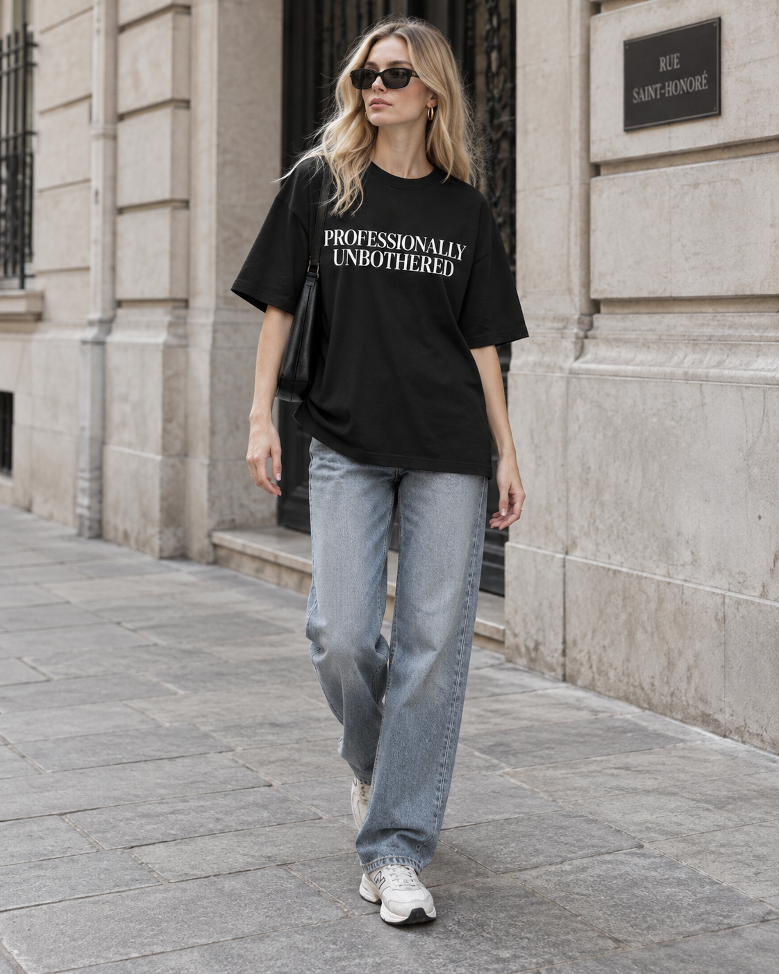 Professionally Unbothered Graphic Oversized Tee
