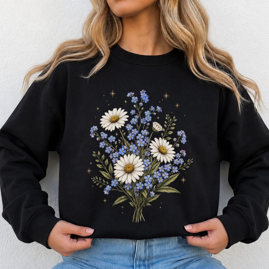 Forget Me Not Daisy Sweatshirt