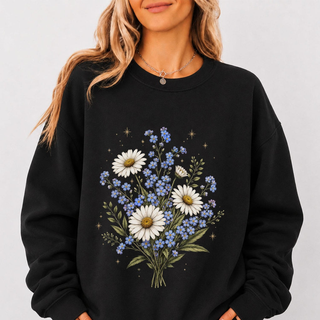 Forget Me Not Daisy Sweatshirt