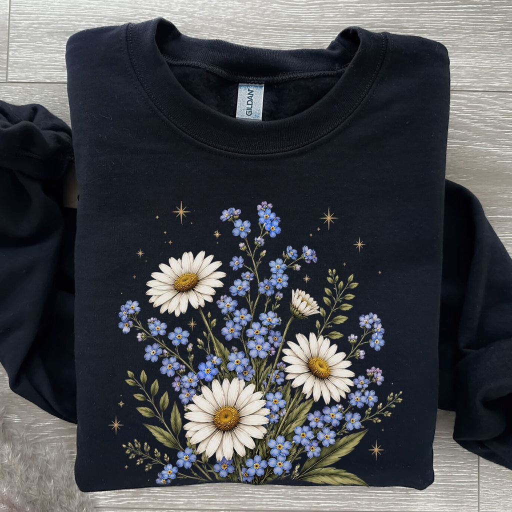 Forget Me Not Daisy Sweatshirt