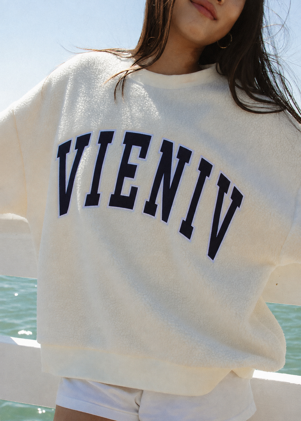 Vieniv Varsity Logo Oversized Sweatshirt