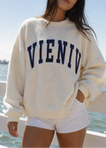 Vieniv Varsity Logo Oversized Sweatshirt