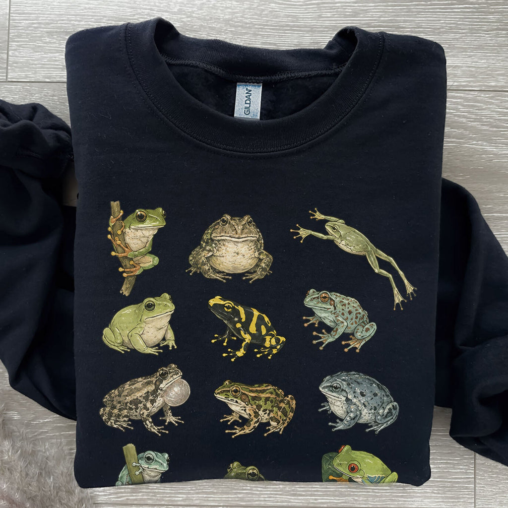 Frog Species Graphic Sweatshirt