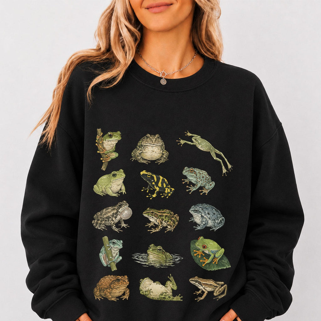 Frog Species Graphic Sweatshirt