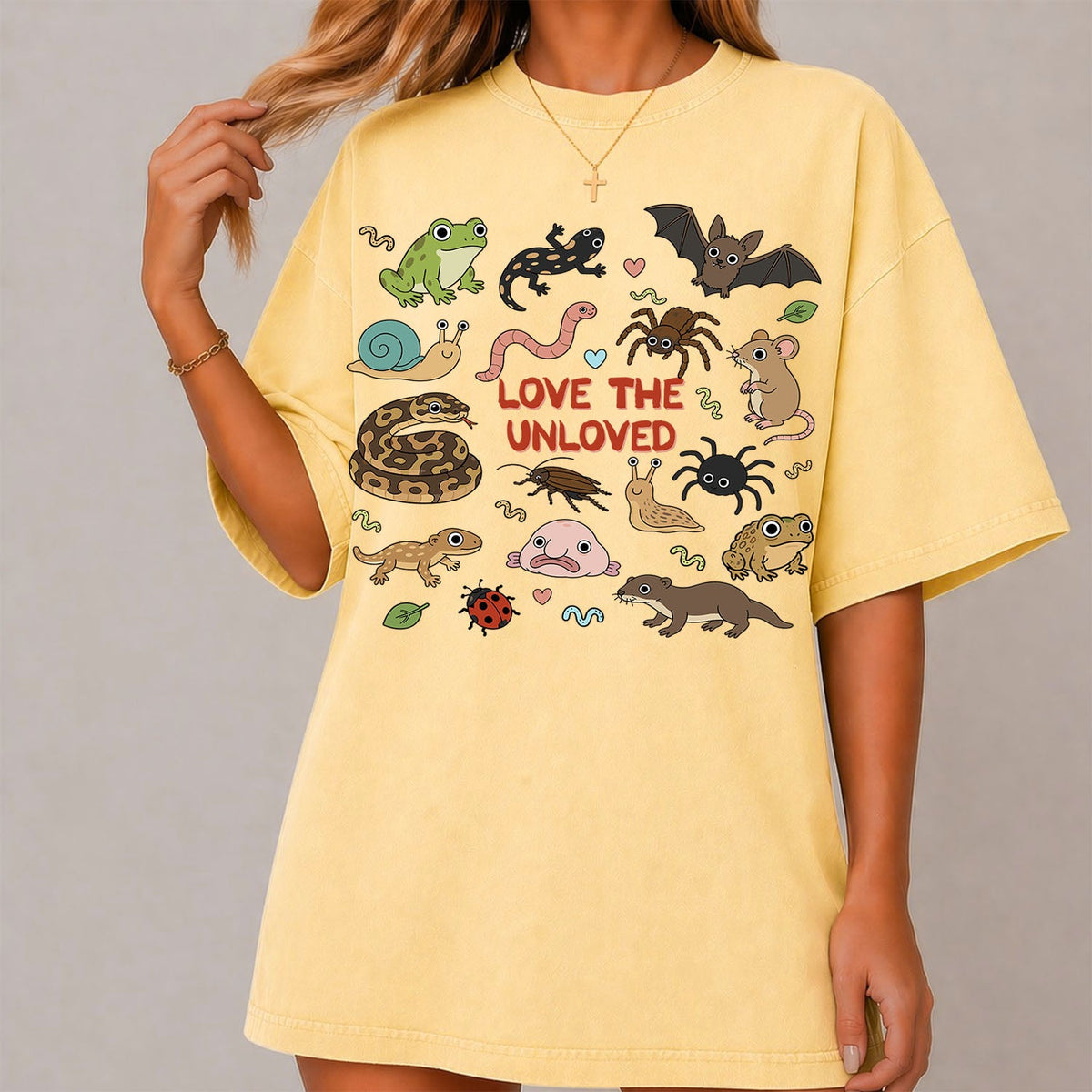 Love the Unloved Cartoon Oversized T-Shirt