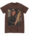 Brown Washed Doll Long Story Short Patience Graphic Tee
