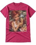 Pink Washed Doll I Have Questions Graphic Tee