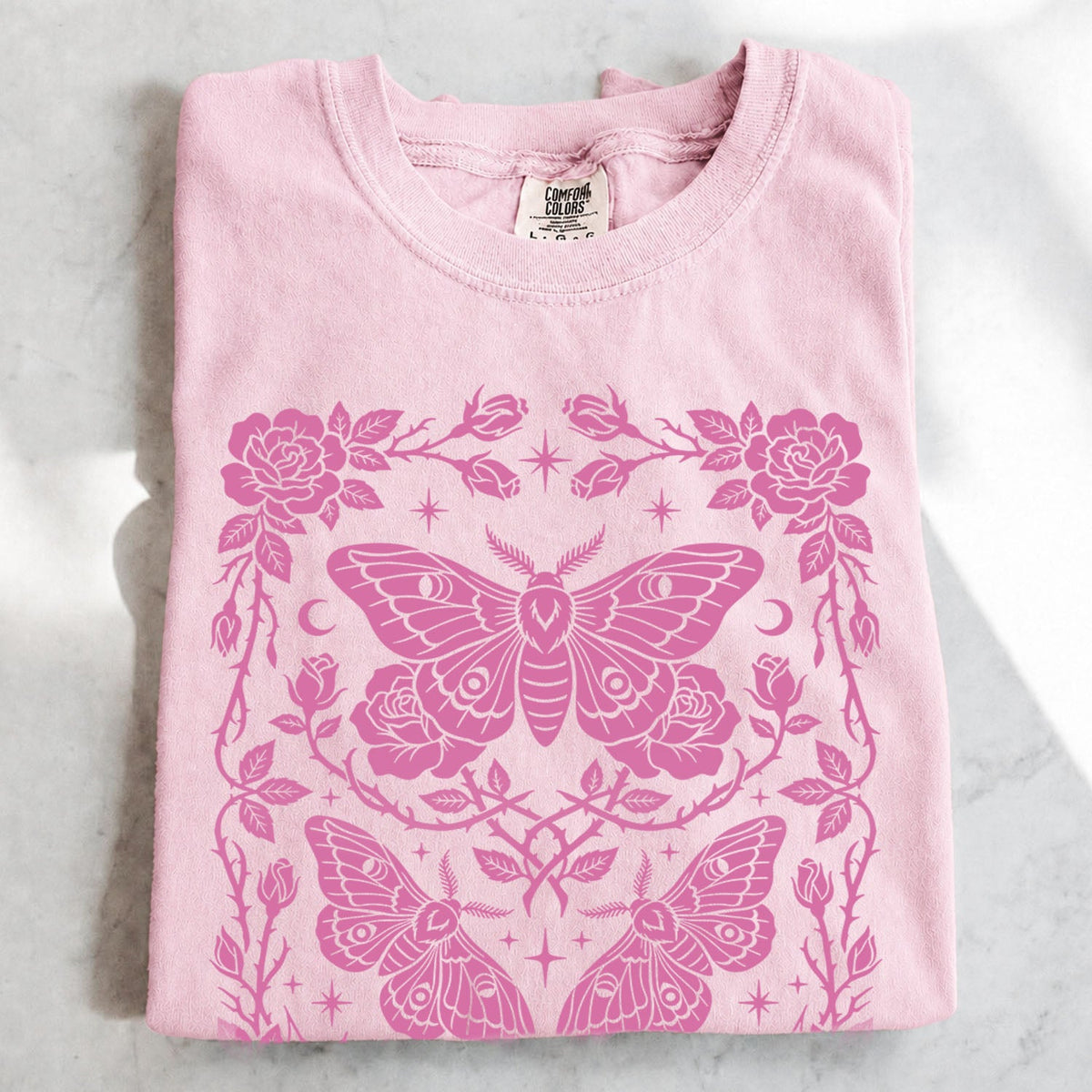 Pink Moth Oversized T-Shirt