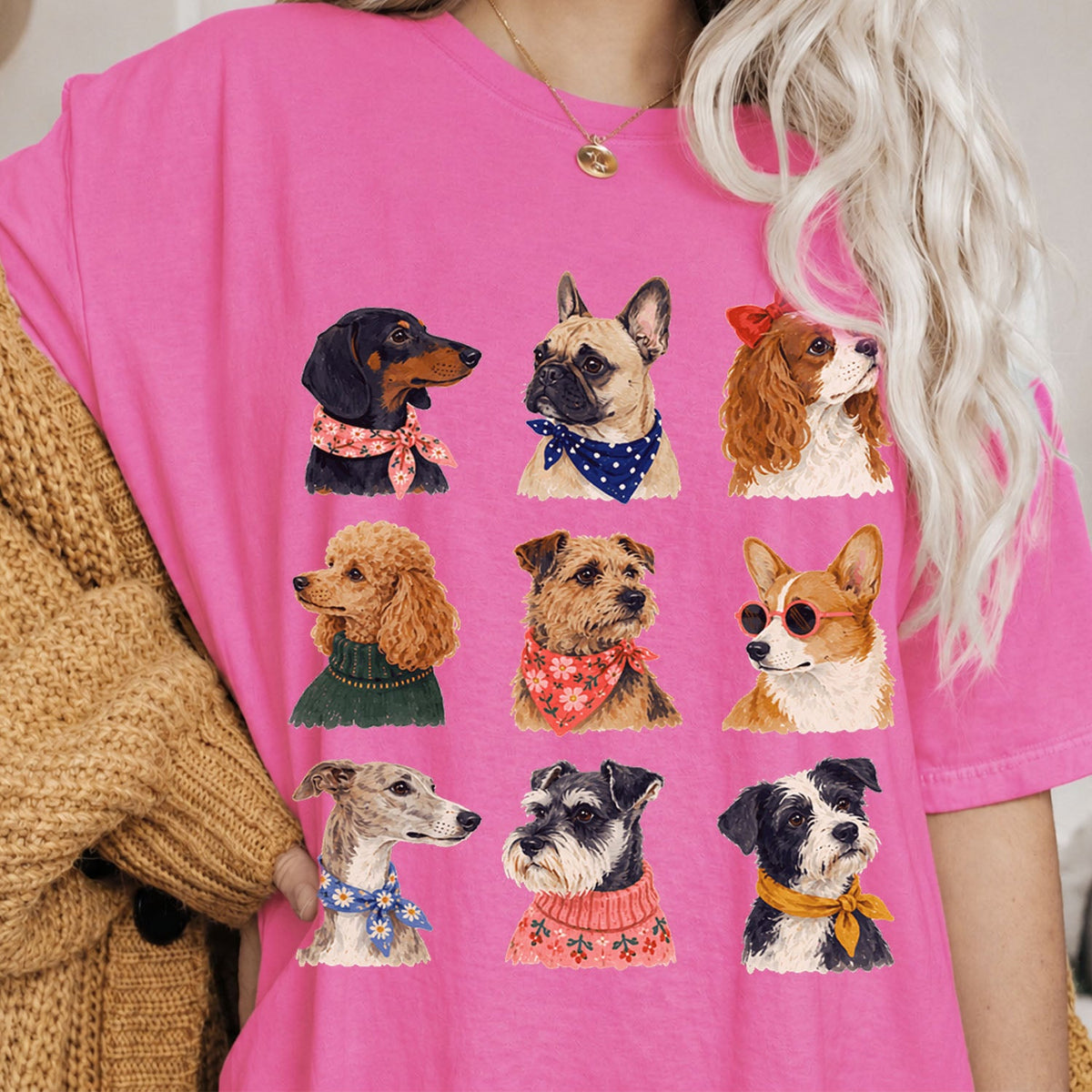 Preppy Dogs Oversized T-Shirt