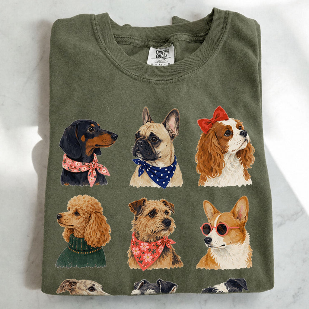 Preppy Dogs Oversized T-Shirt