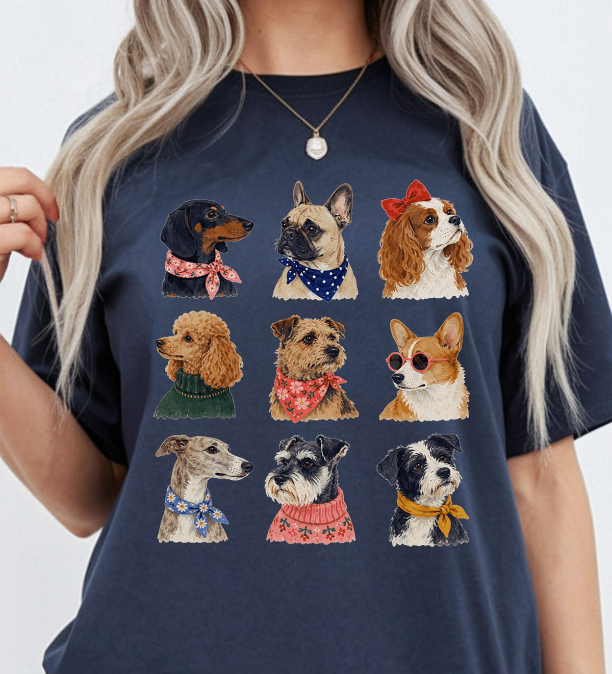 Preppy Dogs Oversized T-Shirt