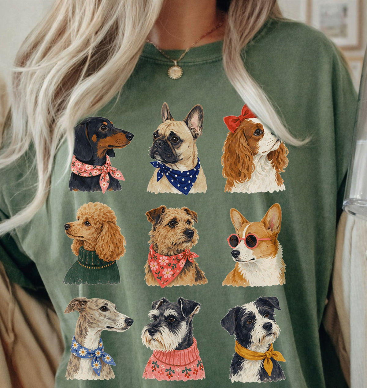 Preppy Dogs Oversized T-Shirt
