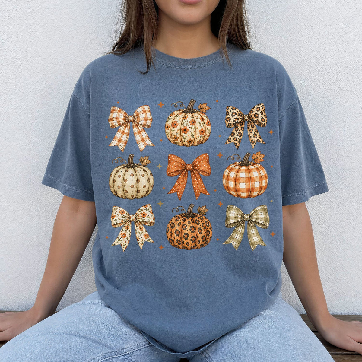 Coquette Pumpkin Harvest Oversized T-Shirt