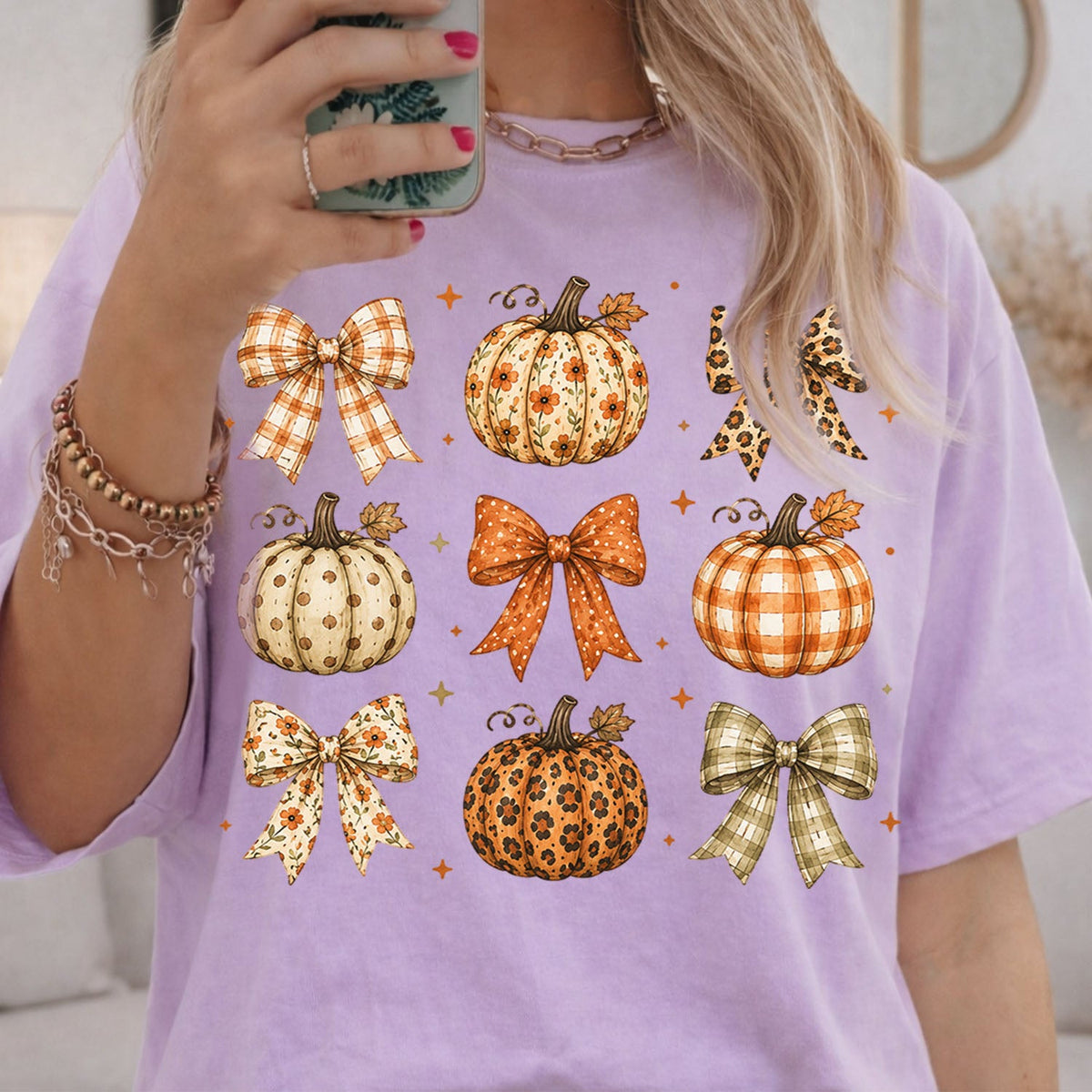 Coquette Pumpkin Harvest Oversized T-Shirt