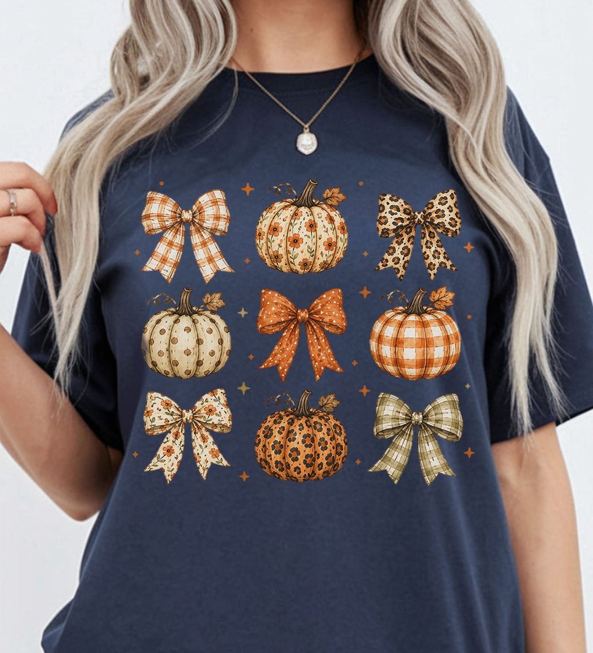 Coquette Pumpkin Harvest Oversized T-Shirt