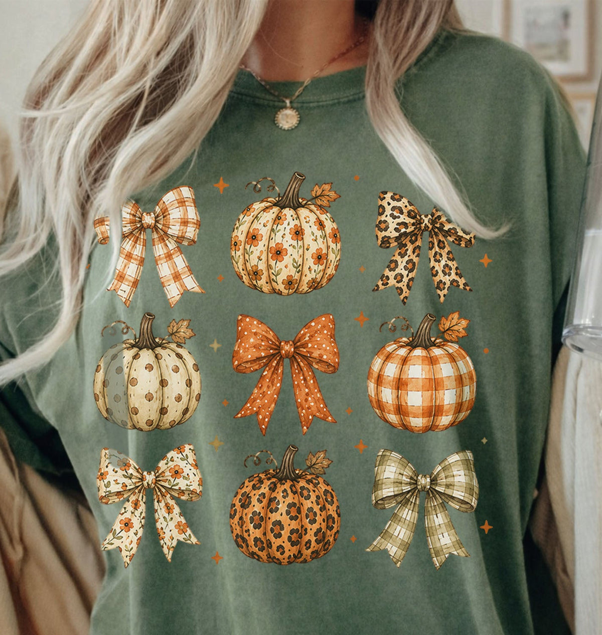 Coquette Pumpkin Harvest Oversized T-Shirt