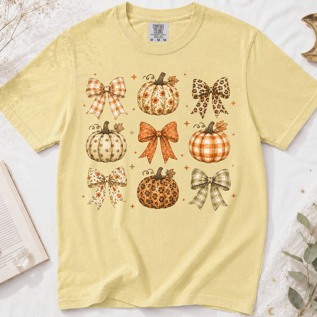 Coquette Pumpkin Harvest Oversized T-Shirt