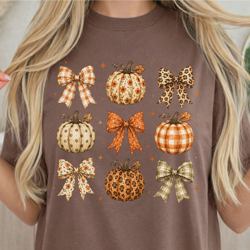Coquette Pumpkin Harvest Oversized T-Shirt