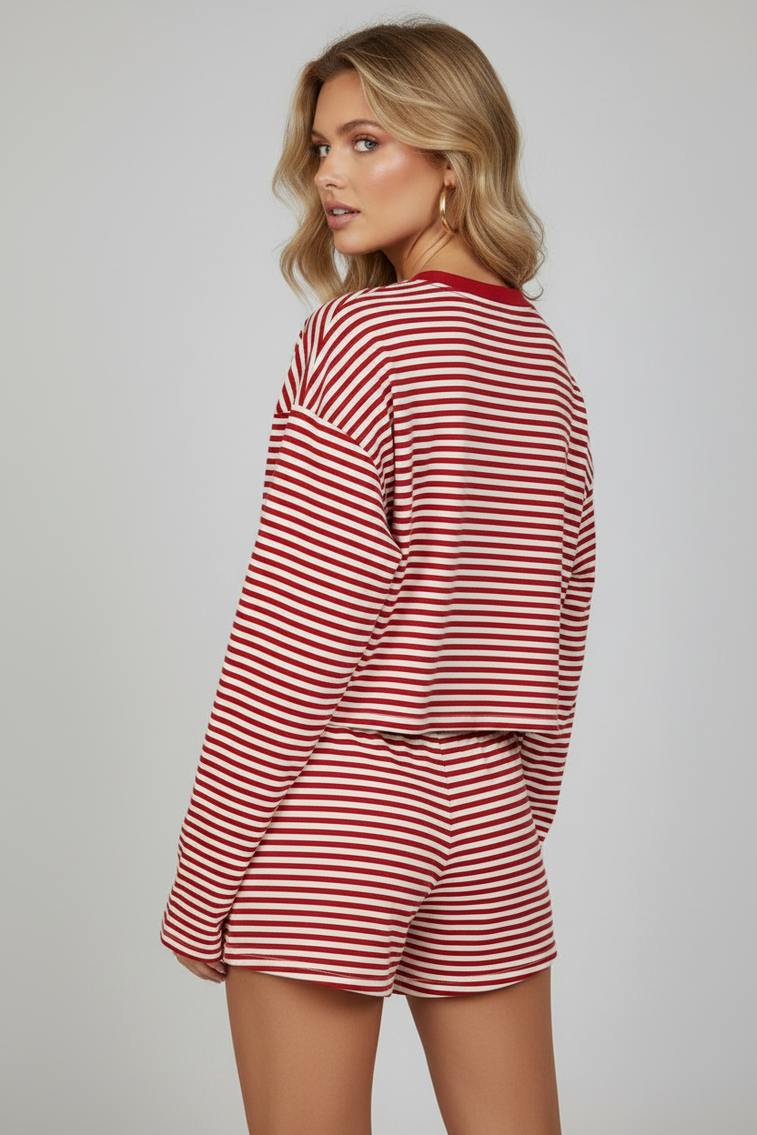 Red Stripe Back View