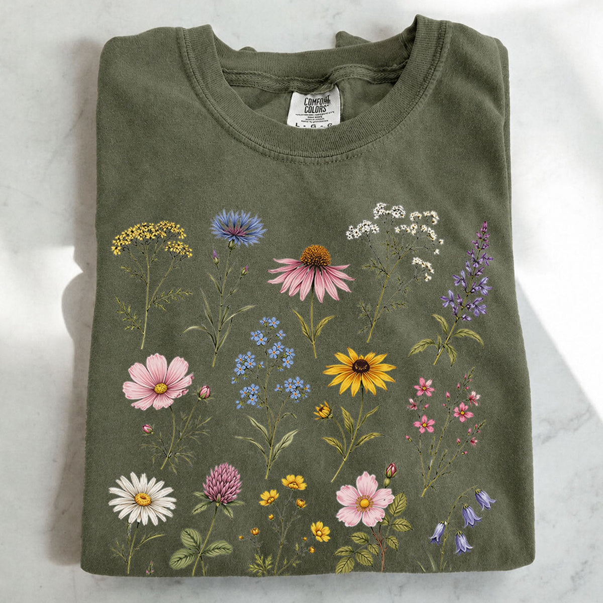 Meadow Blooms Wildflower Oversized T-Shirt