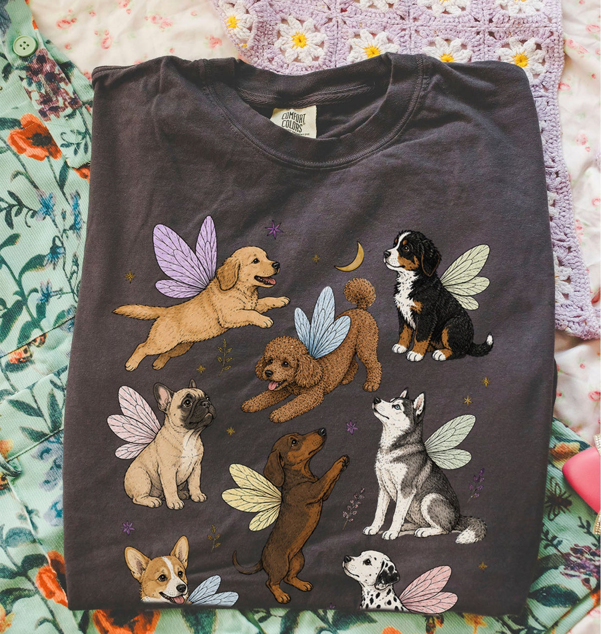 Fairy Dogs Oversized T-Shirt