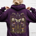 Whimsical Moth Hooded Sweatshirt