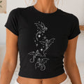 Flight of Dragons Cropped Baby Tee